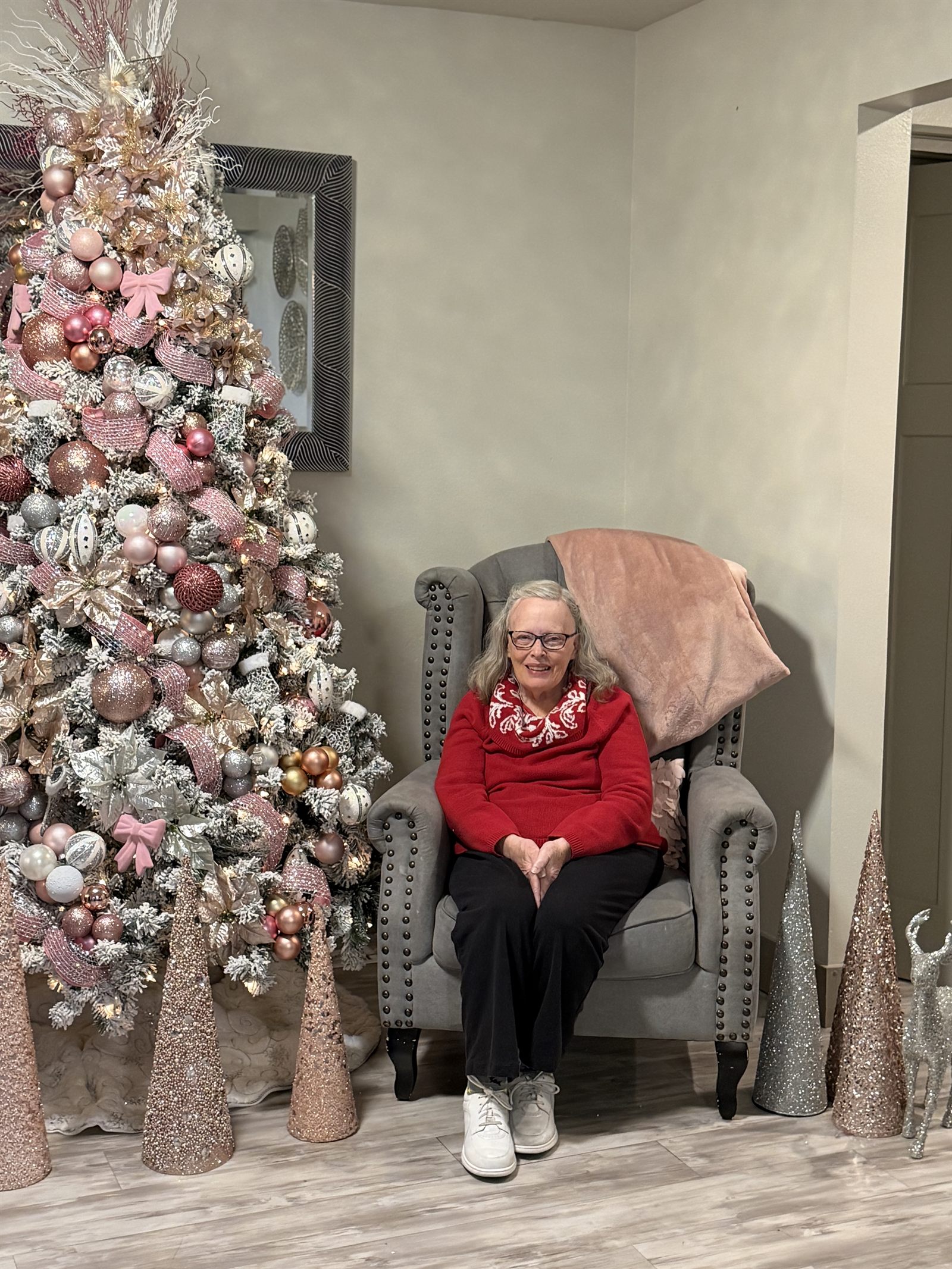 Christmas by the tree